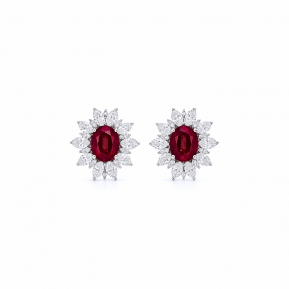 Серьги с рубинами Étoile Rubis