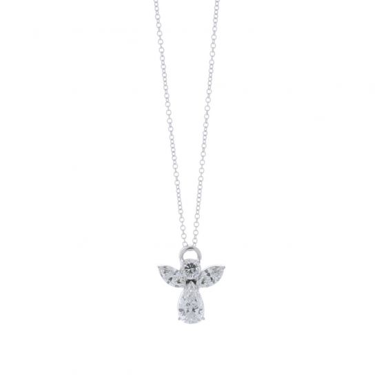Кулон Ангел с белыми бриллиантами, Больше Изображение 1