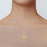 Крестик с желтыми бриллиантами Miel, Изображение 2