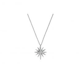 Кулон с бриллиантами Счастливая звезда