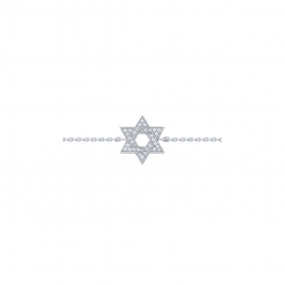 Браслет Звезда Давида с бриллиантами