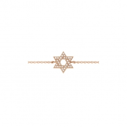 Браслет Звезда Давида с бриллиантами