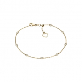 Тонкий браслет с 8 бриллиантами