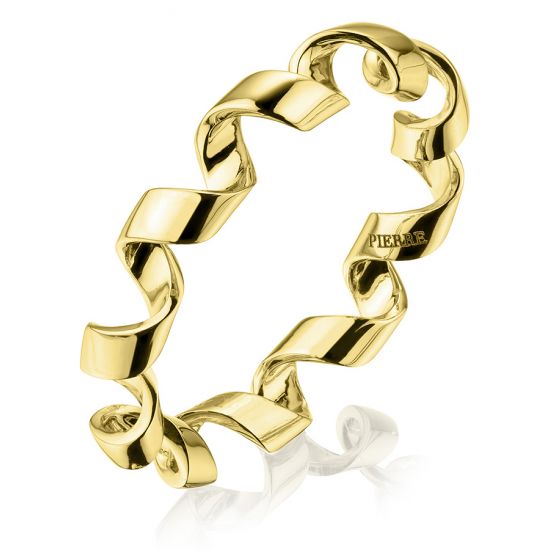 Кольцо из желтого золота Ruban, Больше Изображение 1