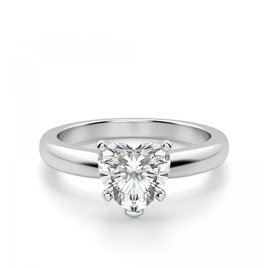 Кольцо с бриллиантом в форме сердца: Изящество и символика любви